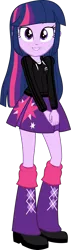 Size: 1024x3587 | Tagged: safe, artist:edy_january, derpibooru import, edit, vector edit, twilight sparkle, equestria girls, equestria girls series, adidas, adidas tracksuit, clothes, female, gopnik, hardbass, image, jacket, looking at you, png, skirt, slav, smiling, smiling at you, solo, sweatshirt, vector