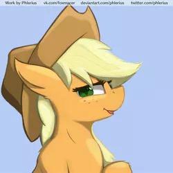 Size: 3000x3000 | Tagged: safe, artist:phlerius, derpibooru import, applejack, pony, bust, cute, digital art, image, jpeg, portrait, profile, solo