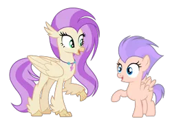 Size: 2513x1786 | Tagged: safe, artist:starflightsparkleyt, derpibooru import, oc, unofficial characters only, classical hippogriff, hippogriff, pegasus, pony, female, filly, image, offspring, parent:rumble, parent:scootaloo, parent:silverstream, parents:rumbloo, png, simple background, transparent background