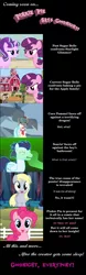 Size: 2000x6450 | Tagged: safe, artist:mlp-silver-quill, derpibooru import, coco pommel, derpy hooves, pinkie pie, soarin', starlight glimmer, sugar belle, earth pony, pegasus, pony, unicorn, comic:pinkie pie says goodnight, absurd resolution, comic, coming soon, image, our town, png, sweet apple acres