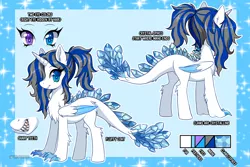 Size: 3000x2000 | Tagged: safe, artist:bluntmare, derpibooru import, oc, oc:princess sashir, unofficial characters only, half-dragon, crystal dragon, cute, half-pony, heterochromia, image, offspring, parent:oc:princess asa, parent:oc:princess silvanus, parents:oc x oc, png, reference sheet, tail