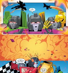 Size: 1965x2120 | Tagged: safe, artist:priscilla tramontano, derpibooru import, idw, rainbow dash, pegasus, pony, spoiler:comic, spoiler:friendship in disguise, spoiler:friendship in disguise03, acid storm, comic, female, friendship in disguise, image, jpeg, mare, misfire, nova storm, transformers, windblade