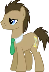 Size: 2035x2948 | Tagged: safe, artist:chainchomp2, derpibooru import, doctor whooves, time turner, earth pony, pony, the super speedy cider squeezy 6000, .svg available, image, male, necktie, png, simple background, solo, stallion, transparent background, vector