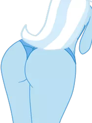 Size: 1536x2048 | Tagged: suggestive, artist:gmaplay, derpibooru import, trixie, equestria girls, ass, butt, butt focus, butt only, clothes, female, image, png, simple background, solo, solo female, the great and powerful ass, transparent background, underwear