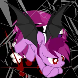 Size: 896x896 | Tagged: semi-grimdark, derpibooru import, edit, vector edit, oc, oc:soulless pinkamena, unofficial characters only, bat pony, bat pony oc, bat wings, image, png, vector, wings