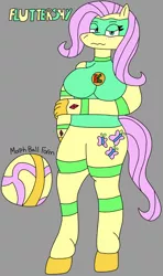 Size: 750x1267 | Tagged: safe, artist:bradythefnaffan, derpibooru import, fluttershy, anthro, pegasus, pony, unguligrade anthro, ball, female, flutterball, image, jpeg, mare, morph ball, solo