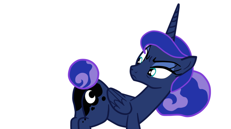 Size: 1920x1080 | Tagged: safe, artist:gmaplay, derpibooru import, princess luna, alicorn, pony, between dark and dawn, butt, eyeshadow, female, image, luna is not amused, makeup, mare, moonbutt, plot, png, raised eyebrow, simple background, solo, transparent background, unamused