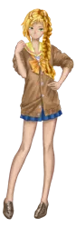 Size: 1375x4092 | Tagged: safe, artist:erim-kawamori, derpibooru import, applejack, human, alternate hairstyle, clothes, female, flats, humanized, image, png, schoolgirl, school uniform, shirt, shoes, simple background, solo, transparent background