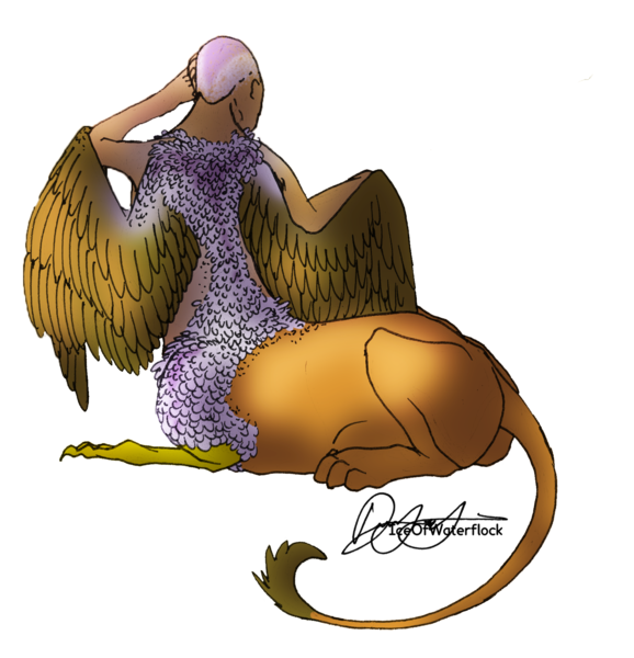 Size: 1700x1766 | Tagged: safe, artist:iceofwaterflock, derpibooru import, gilda, griffon centaur, human, taur, humanized, image, looking away, png, simple background, solo, species swap, transparent background