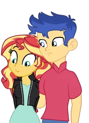 Size: 1975x2741 | Tagged: safe, artist:gmaplay, derpibooru import, flash sentry, sunset shimmer, equestria girls, female, flashimmer, image, male, png, shipping, simple background, straight, transparent background