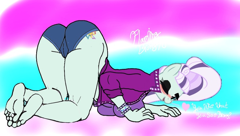 Size: 1000x565 | Tagged: questionable, artist:flammingbrony40, derpibooru import, coloratura, anthro, earth pony, plantigrade anthro, 1000 hours in ms paint, blushing, breasts, busty coloratura, clothes, coloraturump, countess coloratura, cute, face down ass up, floating heart, heart, image, jpeg, looking at you, looking back, looking back at you, one eye closed, panties, sexy, underwear, wink