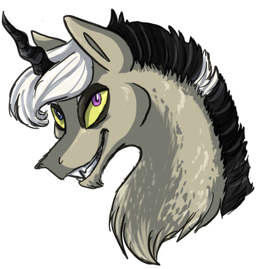 Size: 534x554 | Tagged: safe, artist:amiookamiwolf, derpibooru import, oc, oc:entropy, draconequus, hybrid, bust, image, interspecies offspring, male, offspring, parent:discord, parent:princess celestia, parents:dislestia, png, portrait, simple background, solo, transparent background