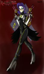 Size: 3000x5100 | Tagged: safe, artist:aweopalta, derpibooru import, rarity, equestria girls, bayonetta, bayonetta (character), clothes, cosplay, costume, crossover, female, image, jpeg, lipstick, solo