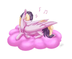 Size: 1122x923 | Tagged: safe, artist:scarletsfeed, derpibooru import, songbird serenade, pegasus, pony, my little pony: the movie, cloud, image, listening, mobile phone, phone, png, simple background, smartphone, transparent background