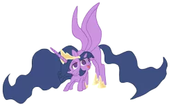 Size: 2160x1392 | Tagged: safe, artist:mjangelvortex, derpibooru import, princess twilight 2.0, twilight sparkle, twilight sparkle (alicorn), alicorn, pony, unicorn, the last problem, crown, derpibooru exclusive, digital art, duality, ethereal mane, ethereal tail, female, filly, filly twilight sparkle, happy, happy birthday mlp:fim, horses doing horse things, hug, image, jewelry, mare, missing cutie mark, mlp fim's tenth anniversary, no pupils, nuzzling, older, older twilight, png, regalia, self paradox, self ponidox, simple background, smiling, time paradox, transparent background, unicorn twilight, younger