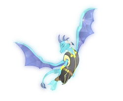 Size: 7000x5746 | Tagged: safe, artist:lincolnbrewsterfan, derpibooru import, princess ember, dragon, clothes, cosplay, costume, crystal dragon, crystalline, derpibooru exclusive, dragoness, eyes closed, female, flying, image, mortal kombat, png, simple background, smiling, solo, transparent background, wings