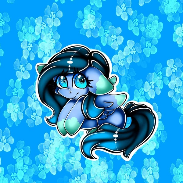 Size: 1080x1080 | Tagged: safe, artist:tessa_key_, derpibooru import, oc, unofficial characters only, pegasus, pony, abstract background, eyelashes, image, jpeg, lying down, pegasus oc, prone, solo, wings