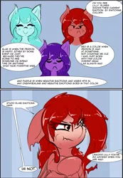 Size: 1234x1779 | Tagged: safe, artist:freefraq, derpibooru import, oc, oc:lilac san, goo, goo pony, original species, comic, goo ponified, image, offscreen character, png, species swap