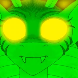 Size: 1164x1164 | Tagged: safe, artist:mellow91, derpibooru import, edit, idw, cosmos (character), oc, oc:the supreme being, draconequus, close-up, glowing eyes, image, mirrored, png, possessed, yellow eyes