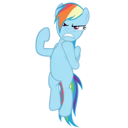 Size: 1024x1024 | Tagged: safe, artist:flipsideequis, derpibooru import, rainbow dash, pegasus, pony, dragon quest, angry, female, fighting stance, flying, gritted teeth, image, png, simple background, solo, teeth, transparent background, vector