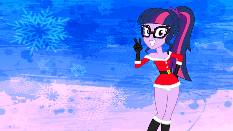 Size: 1920x1080 | Tagged: safe, derpibooru import, edit, editor:astroboy84, sci-twi, twilight sparkle, equestria girls, equestria girls series, 1920x1080, abstract background, belt, boots, breasts, christmas, christmas outfit, cleavage, clothes, costume, cute, glasses, gloves, grin, holiday, image, nerd, panties, panty shot, peace sign, png, ponytail, purple eyes, santa costume, sexy, sexy santa costume, shoes, skirt, smiling, solo, underwear, wallpaper, white panties, white underwear