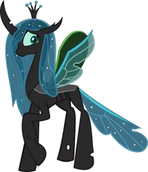 Size: 2735x3181 | Tagged: safe, artist:mr100dragon100, derpibooru import, queen chrysalis, changedling, changeling, a better ending for chrysalis, crown, female, holes, image, jewelry, png, purified chrysalis, reformed, regalia, shy, simple background, solo, transparent background, wings