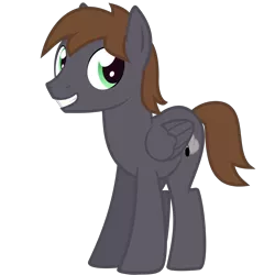 Size: 2000x2000 | Tagged: safe, artist:the smiling pony, derpibooru import, oc, oc:wingbeat, unofficial characters only, pegasus, pony, derpibooru community collaboration, .svg available, 2021 community collab, folded wings, image, looking at you, male, png, simple background, smiling, solo, stallion, transparent background, vector, wings