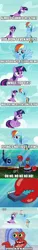 Size: 500x3289 | Tagged: safe, artist:rarityvrymerzhmusic, derpibooru import, rainbow dash, twilight sparkle, alicorn, crab, fish, pegasus, testing testing 1-2-3, born again krabs, creepy, image, incidental 40 (spongebob), jpeg, krabby patty creature feature, mr. krabs, remote, spongebob squarepants, twilight sparkle (alicorn)