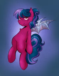 Size: 624x800 | Tagged: safe, artist:poofindi, derpibooru import, oc, bat pony, artificial wings, augmented, bat pony oc, bat wings, image, looking at you, mechanical wing, png, simple background, wings
