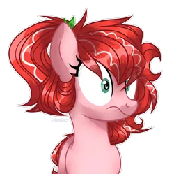 Size: 2060x2052 | Tagged: safe, artist:midnightmusic, derpibooru import, oc, oc:shimmy, oc:strawberry glaze, unofficial characters only, earth pony, pony, image, meep, png, scared, simple background, solo, spooked, transparent background