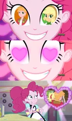 Size: 1280x2160 | Tagged: safe, derpibooru import, edit, edited screencap, screencap, applejack, big macintosh, pinkie pie, coinky-dink world, do it for the ponygram!, eqg summertime shorts, equestria girls, equestria girls series, spoiler:eqg series (season 2), applecest, applemac, comic, female, image, incest, male, meme, pinkie's eyes, png, shipping, straight