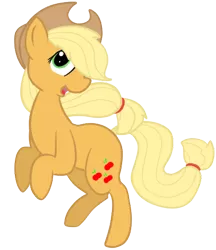 Size: 405x469 | Tagged: safe, artist:blynxee, derpibooru import, applejack, earth pony, pony, female, image, mare, png, simple background, solo, transparent background