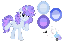 Size: 1425x946 | Tagged: safe, artist:stellamoonshine, derpibooru import, oc, oc:party cannon, pony, unicorn, female, image, mare, offspring, parent:party favor, parent:pinkie pie, parents:partypie, png, reference sheet, simple background, solo, transparent background