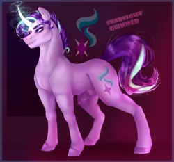 Size: 1280x1192 | Tagged: safe, artist:copshop, derpibooru import, starlight glimmer, pony, unicorn, image, jpeg, magic, male, nudity, rule 63, sheath, solo, stellar gleam