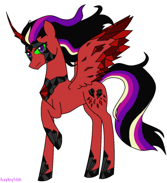 Size: 854x936 | Tagged: safe, artist:hayley566, derpibooru import, king sombra, princess cadance, alicorn, crystal pony, pony, umbrum, colored horn, colored sclera, corrupted, corrupted cadance, crystallized, crystallized pony, curved horn, dark magic, dark queen, evil cadance, green sclera, hoof shoes, horn, image, magic, mask, peytral, png, possessed, queen cadance, simple background, solo, sombra eyes, sombra horn, transparent background, tyrant cadance