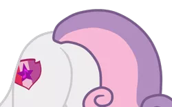 Size: 1194x747 | Tagged: safe, artist:gmaplay, derpibooru import, part of a set, sweetie belle, pony, unicorn, growing up is hard to do, butt, butt only, image, older, older sweetie belle, plot, png, rear view, simple background, solo, sweetie butt, transparent background