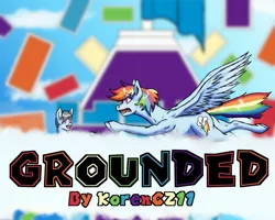 Size: 1280x1024 | Tagged: safe, artist:korencz11, derpibooru import, rainbow dash, soarin', pegasus, pony, fanfic, fanfic:grounded, backwards cutie mark, fanfic art, female, foal, image, jpeg, male, parent:rainbow dash, parent:soarin', shipping, soarindash, straight