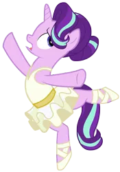 Size: 7000x10000 | Tagged: safe, artist:tardifice, derpibooru import, starlight glimmer, pony, a royal problem, absurd resolution, clothes, glimmerina, image, png, simple background, solo, transparent background, tutu, vector