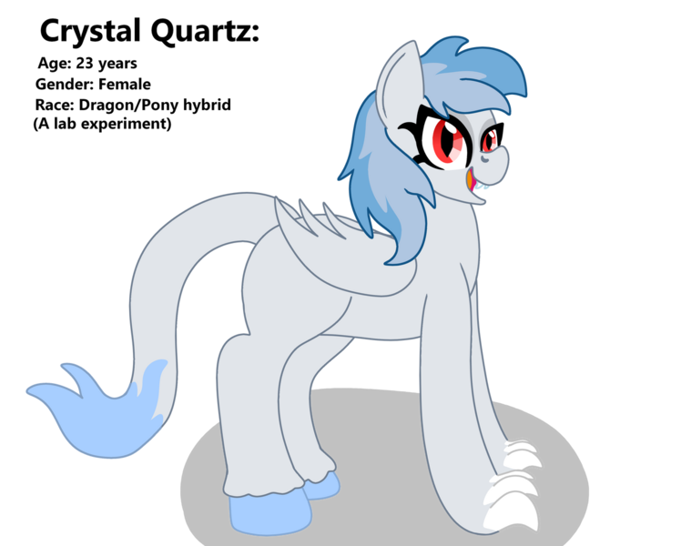 Size: 1280x1027 | Tagged: safe, artist:lynnthenerdkitty, derpibooru import, oc, oc:crystal quartz, unofficial characters only, dracony, dragon, hybrid, pony, dracony oc, image, png, simple background, solo, transparent background