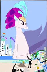 Size: 1280x1968 | Tagged: safe, artist:oceanrailroader, derpibooru import, queen novo, seapony (g4), my little pony: the movie, female, giantess, image, macro, png, solo