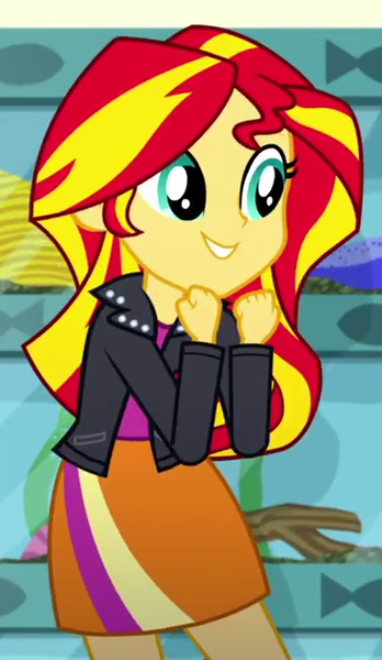 Size: 365x630 | Tagged: safe, derpibooru import, screencap, sunset shimmer, eqg summertime shorts, equestria girls, pet project, cropped, image, png, solo