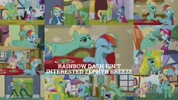 Size: 1986x1117 | Tagged: safe, derpibooru import, edit, edited screencap, editor:quoterific, screencap, fluttershy, rainbow dash, zephyr breeze, pegasus, blue crushed, equestria girls, equestria girls series, overpowered (equestria girls), sparkle's seven, alternate hairstyle, image, male, megaradash, png, rainbow dash always dresses in style, royal guard, royal guard zephyr breeze