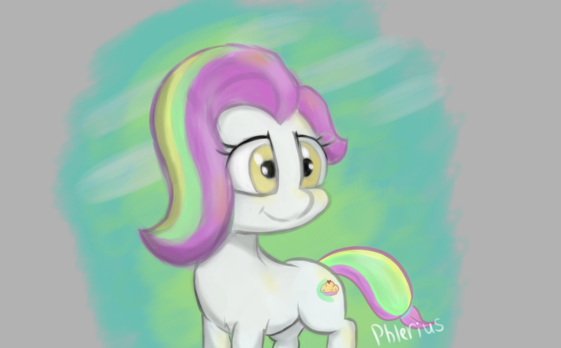 Size: 2744x1700 | Tagged: safe, artist:phlerius, derpibooru import, coconut cream, pony, digital art, female, filly, image, png, solo