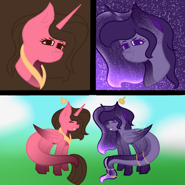 Size: 2000x2000 | Tagged: safe, artist:thecommandermiky, derpibooru import, oc, alicorn, alicorn oc, cute, ethereal mane, galaxy, galaxy mane, horn, image, png, wings