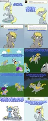 Size: 1502x3758 | Tagged: safe, artist:asksweetdisaster, artist:do-not-go-gently-42, derpibooru import, derpy hooves, dinky hooves, perfect pace, oc, earth pony, pegasus, pony, lovestruck derpy, antagonist, comic, crayon, crossover, doctor who, female, image, male, mare, png, stallion, the master