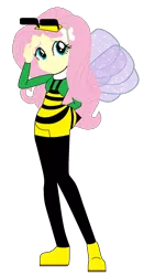 Size: 1080x1920 | Tagged: safe, artist:selenaede, artist:super-nick-2001, derpibooru import, fluttershy, bee, insect, equestria girls, animal costume, antenna, antennae, barely eqg related, base used, bee costume, bee luigi, bee mario, bee wings, clothes, costume, crossover, hand behind back, hand on head, image, luigi, nintendo, png, shoes, simple background, solo, super mario bros., super mario galaxy, transparent background, wings