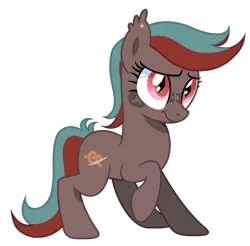 Size: 2107x2071 | Tagged: safe, artist:vizirka, derpibooru import, oc, oc:littleknot, unofficial characters only, bat pony, pony, wingless bat pony, bat pony oc, bat wings, blushing, cutie mark, ear piercing, image, lifted leg, piercing, png, simple background, slit pupils, solo, transparent background, wingless, wings