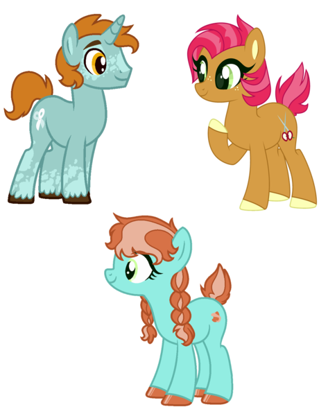 Size: 1104x1401 | Tagged: safe, artist:dreamybae, artist:lazuli0209, artist:nova-bases, artist:scaretcreations, derpibooru import, babs seed, snips, oc, oc:sally sweet, earth pony, pony, unicorn, base used, bips, colored hooves, female, image, male, offspring, older, older babs seed, older snips, parent:babs seed, parent:snips, parents:bips, png, shipping, simple background, straight, transparent background