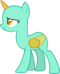 Size: 983x1216 | Tagged: safe, artist:pegasski, derpibooru import, oc, unofficial characters only, alicorn, pony, the washouts (episode), alicorn oc, bald, base, eyelashes, horn, image, png, simple background, smiling, solo, transparent background, two toned wings, wings