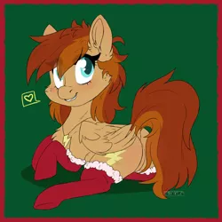 Size: 2000x2000 | Tagged: safe, artist:dreamy, artist:littledreamycat, derpibooru import, oc, oc:thunder twirl, pegasus, pony, chibi, christmas, clothes, cute, female, holiday, image, mare, patreon, patreon reward, png, socks, stockings, thigh highs